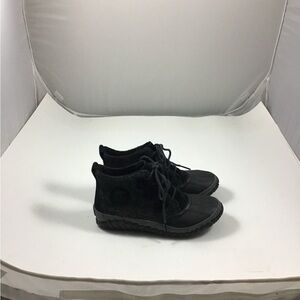 Sorel Charcoal Lace-Up Ankle Booties